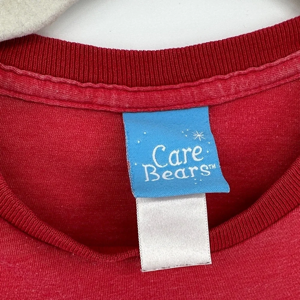 Care Bears Cheer Bear VTG Y2K Coquette Kidcore Retro Baby Tee Red T-Shirt SzS - Picture 2 of 13